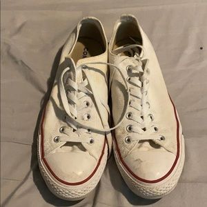 Classic white low top converse
